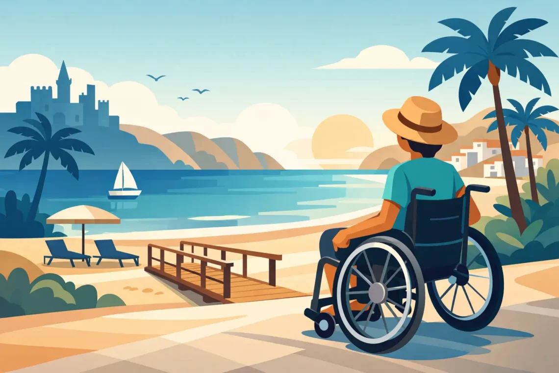 Handicapvenlig ferie med kørestol i Spanien